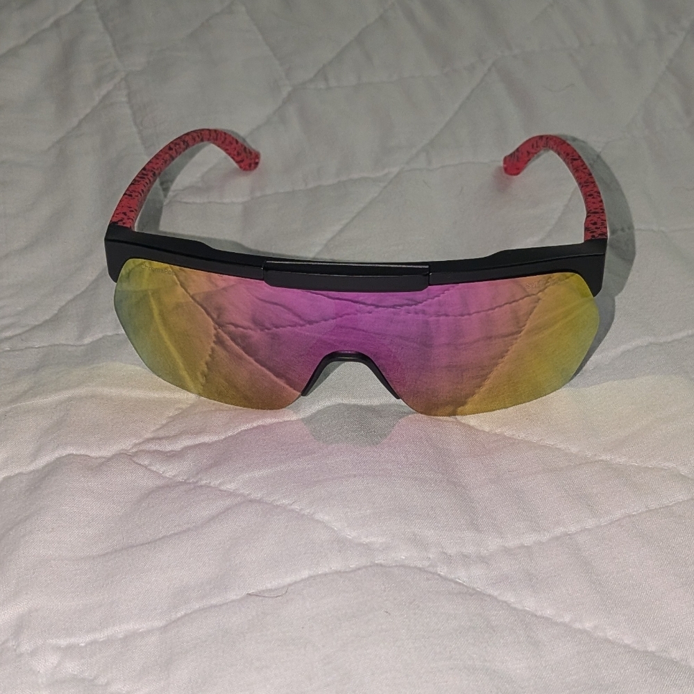 SMITH OPTICS XC Flip-Up Sunglasses ChromaPop Violet Mirror Matte Wild Child New